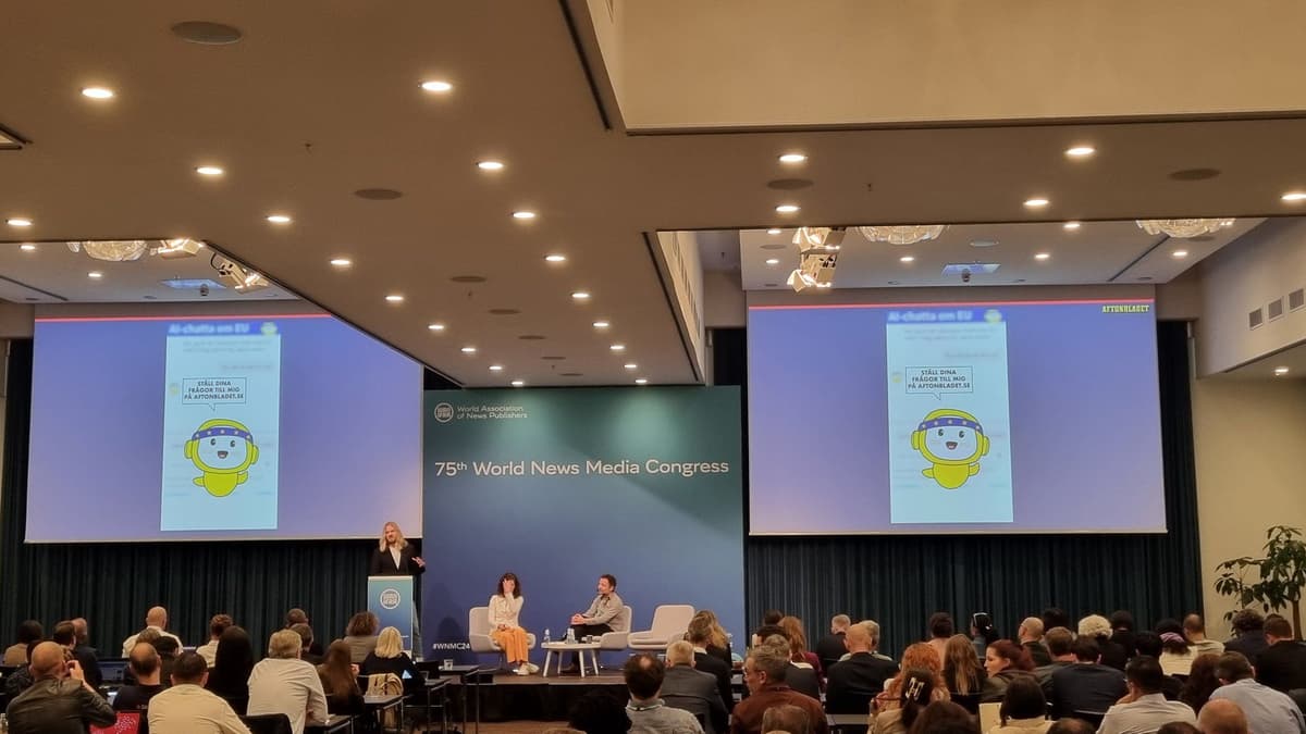 Martin Schori talar på 75th World News Media Congress